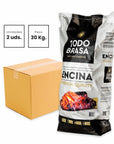 2 Sacos de Carbón de Encina (15 Kg c/u) Premium Quality Todo Brasa - Anubis Grill