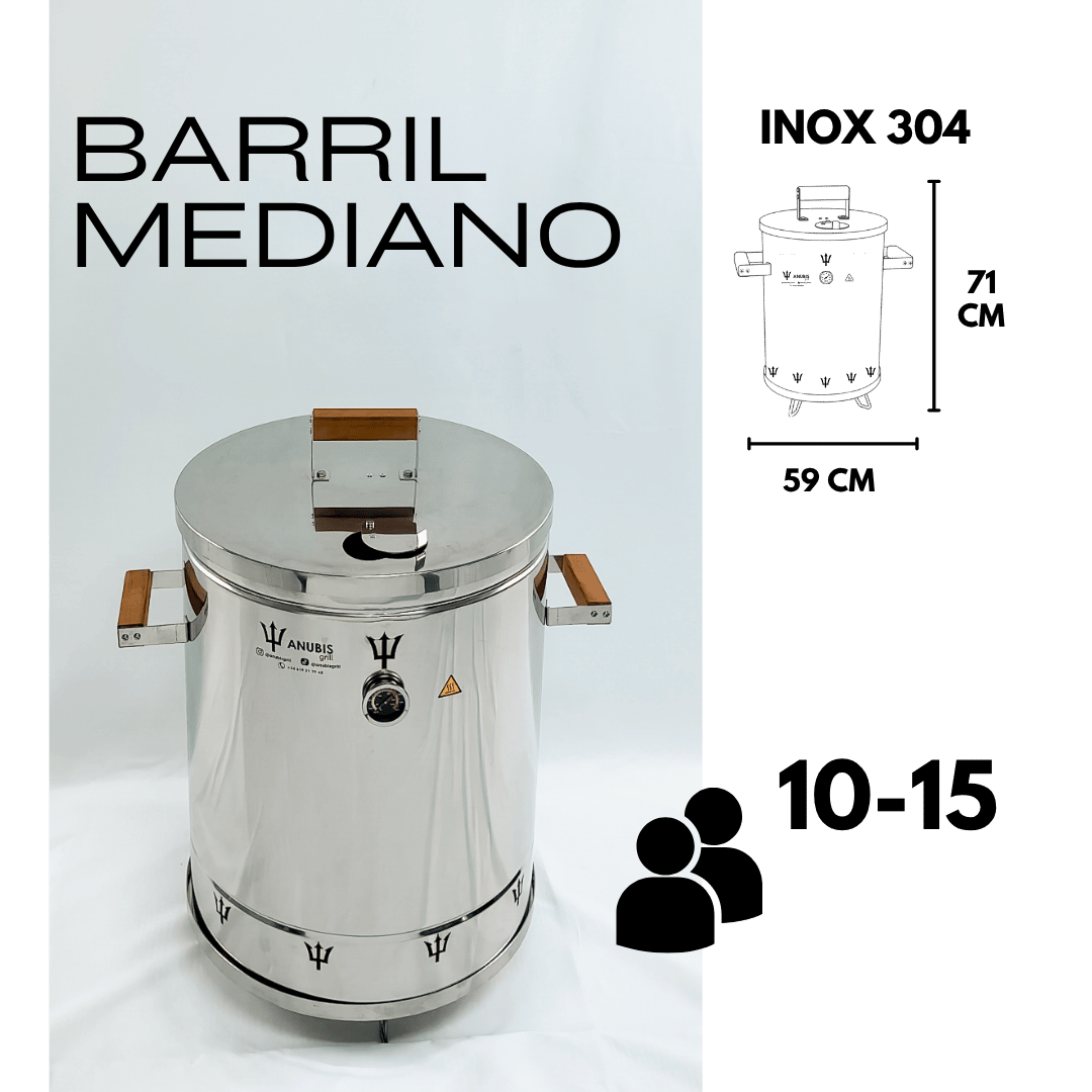 Barril Asador Mediano - Anubis Grill