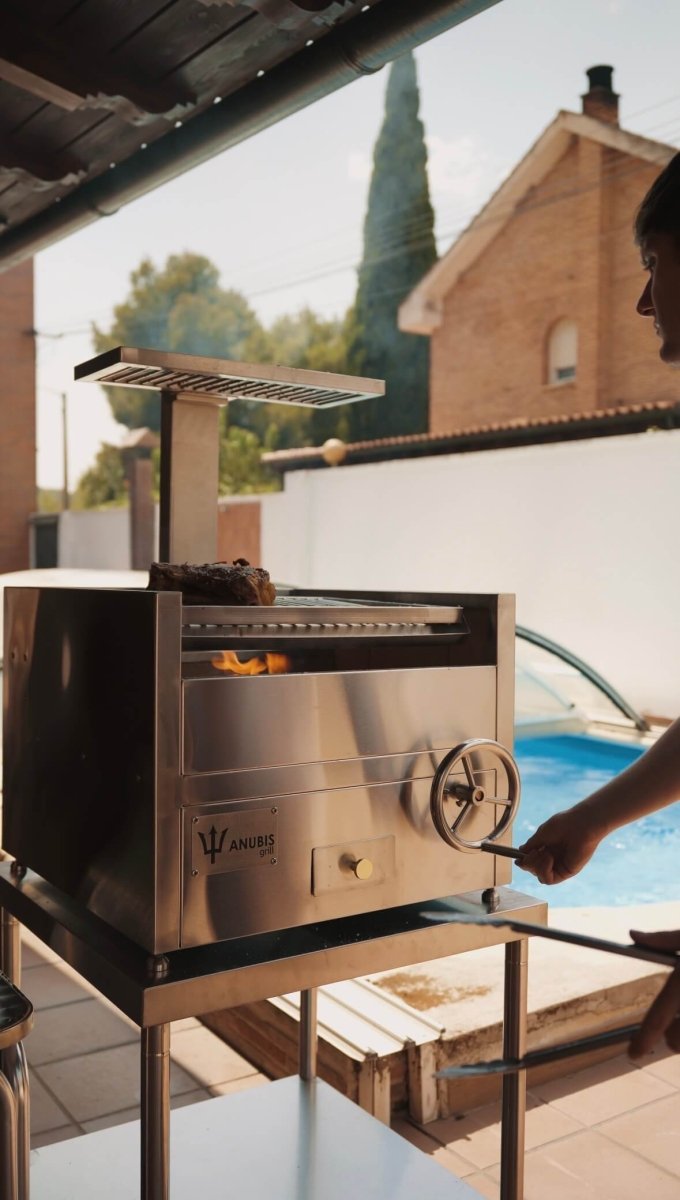 Parrilla Profesional Elevable Con Atemperador - Anubis Grill