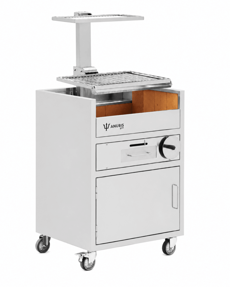 Parrilla Profesional Elevable Con Atemperador y mueble monoblock - Anubis Grill