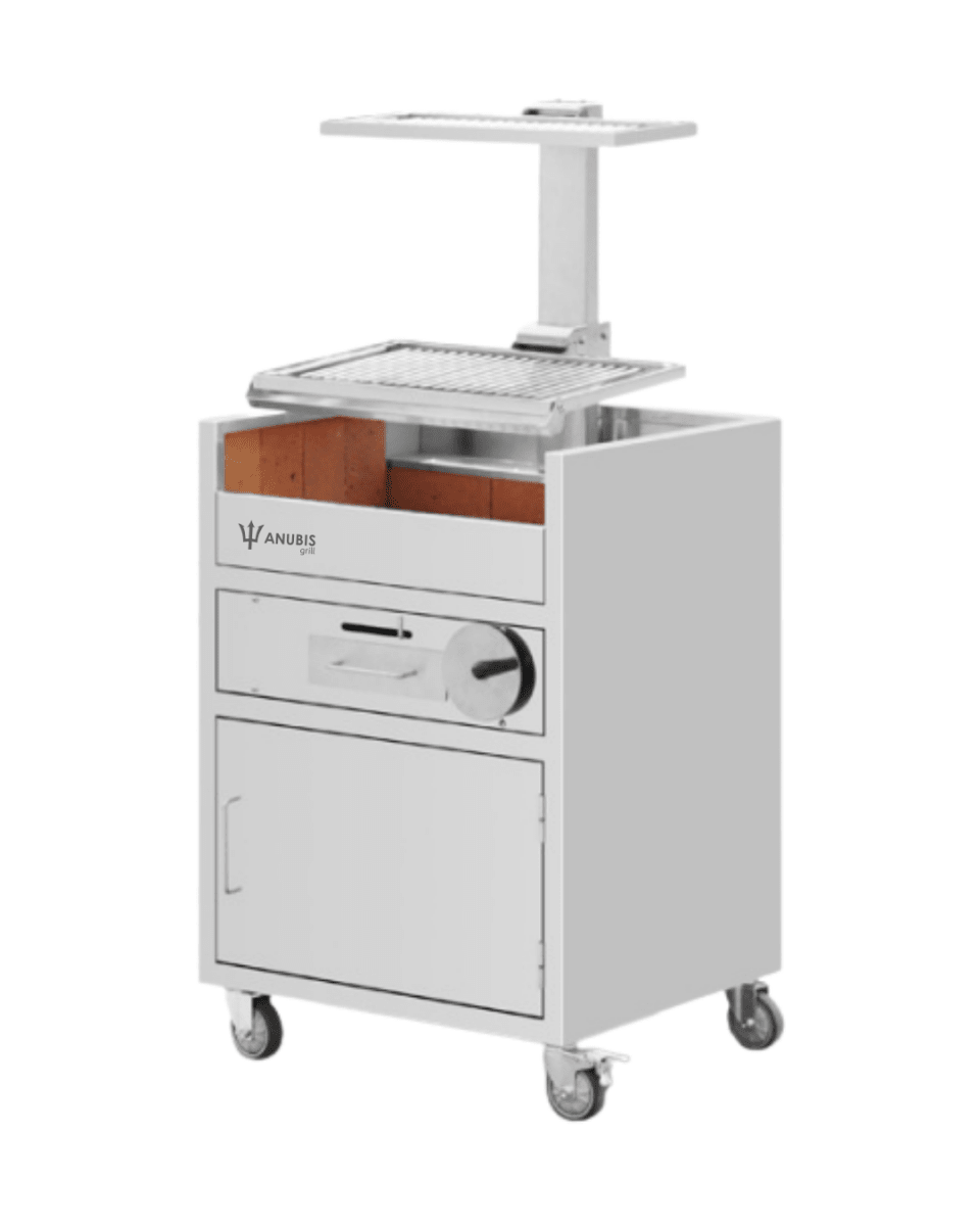 Parrilla Profesional Elevable Con Atemperador y mueble monoblock - Anubis Grill
